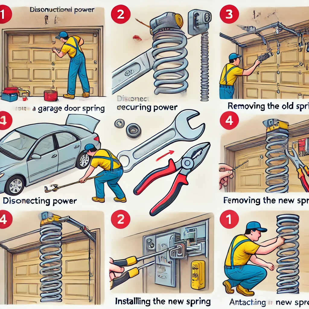 how to replace garage door spring