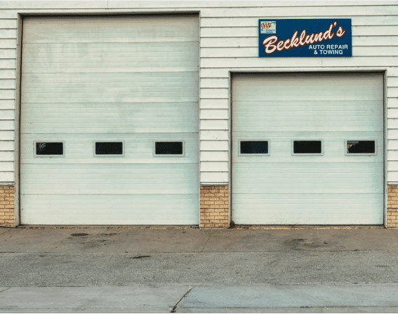 Commercial Garage Door with Windows