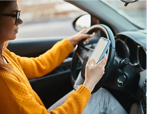 Monitoring a garage door using a smartphone.