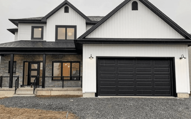 Black Garage Door